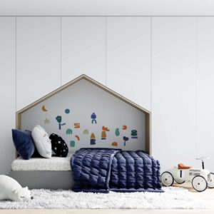 SOUS MON LIT multi aqua orange